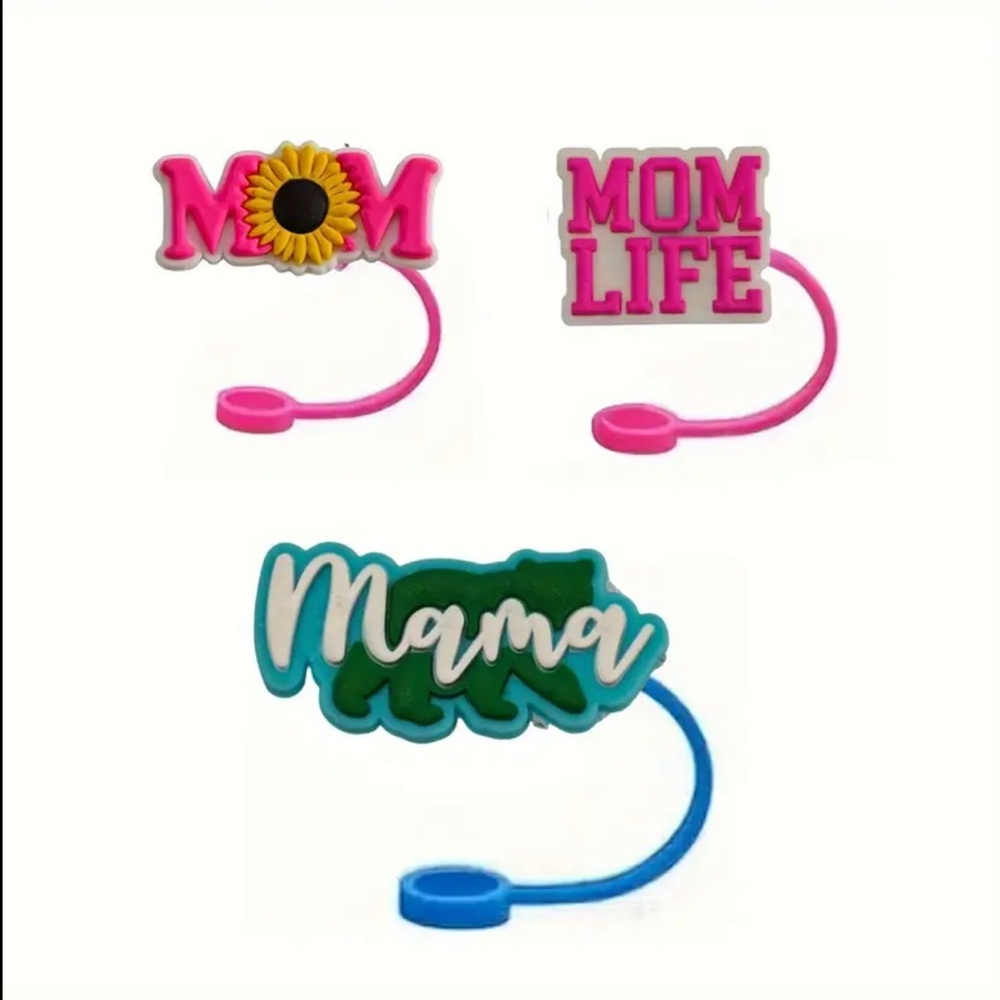 Stanley Cup Mom Straw Cover Set